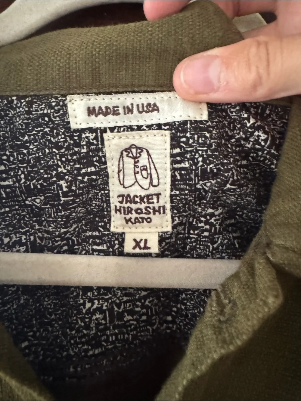Blanket-Lined Olive Green Field Jacket by Lowercase